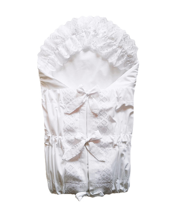 GAJI / Zavinovačka 5cm madeira zdobená 2xfodra - biela