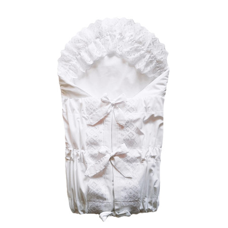 GAJI / Zavinovačka 5cm madeira zdobená 2xfodra - biela