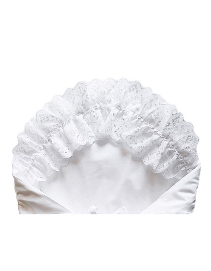 GAJI / Zavinovačka 5cm madeira zdobená 2xfodra - biela