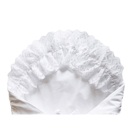 GAJI / Zavinovačka 5cm madeira zdobená 2xfodra - biela