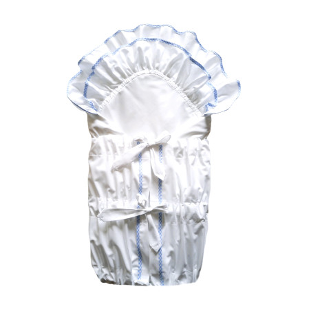 GAJI / Zavinovačka bez madejry 2xfodra - modrý lem