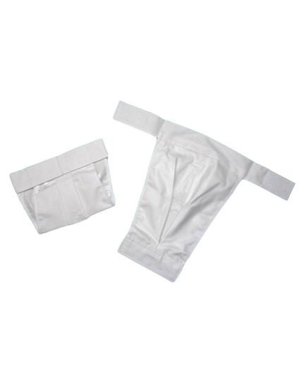 GAJI / Ortopedické nohavičky na suchý zips lemované bez PVC - biela