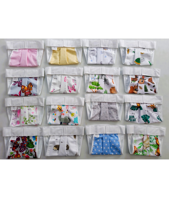 GAJI / Ortopedické nohavičky na suchý zips lemované bez PVC - farebné