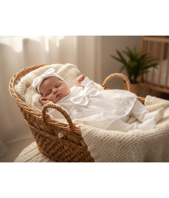 GAJI / 3-dielna súprava na krst - dievčenská