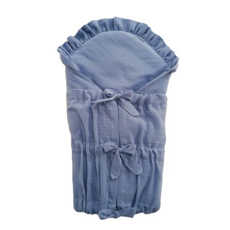 GAJI / Zavinovačka mušelín fodra - modrá