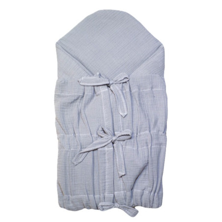 GAJI / Zavinovačka mušelín - sv.sivá