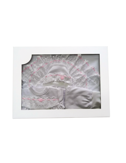 GAJI / Súprava 4-dielna prepletaná dievča - ružová