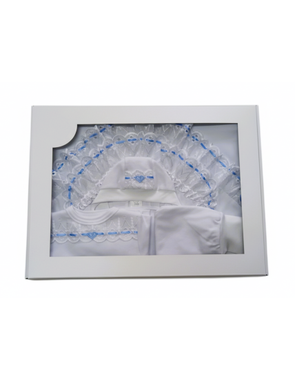 GAJI / Súprava 4-dielna prepletaná chlapec - modrá