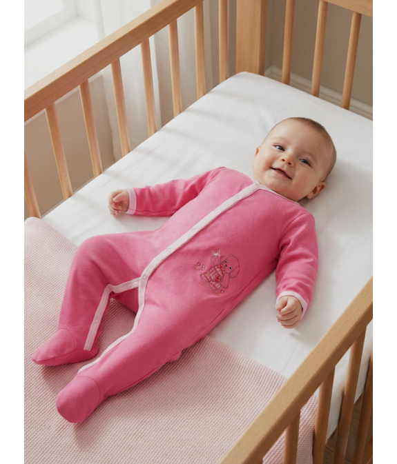 GAJI / Pyžamo overal s nôžkou - ružová