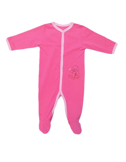 GAJI / Pyžamo overal s nôžkou - ružová