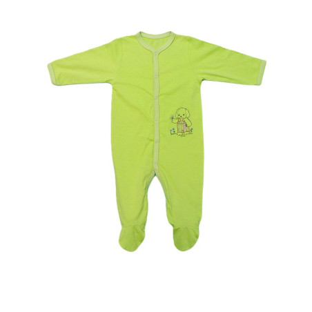 GAJI / Pyžamo overal s nôžkou - pistáciová