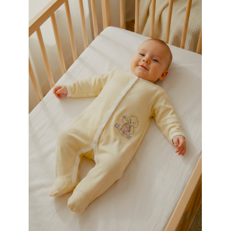 GAJI / Pyžamo overal s nôžkou - žltá