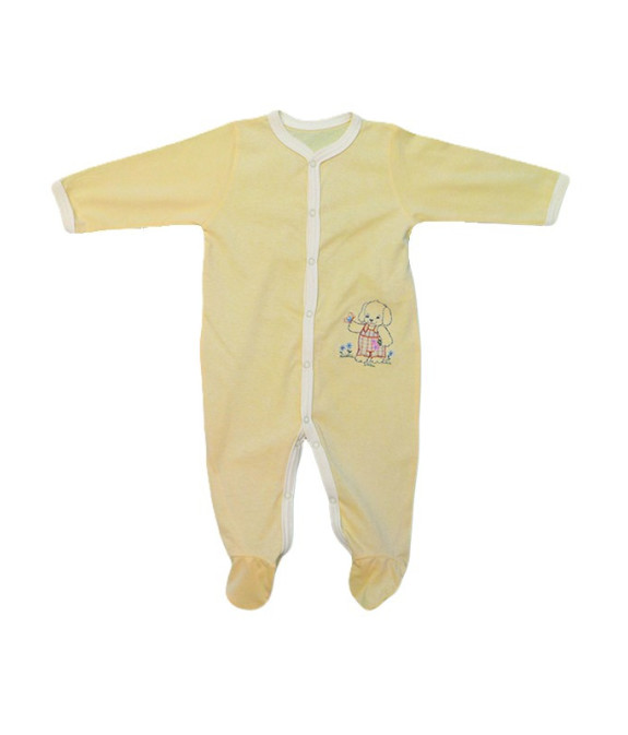 GAJI / Pyžamo overal s nôžkou - žltá