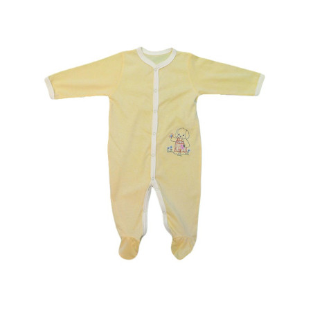 GAJI / Pyžamo overal s nôžkou - žltá