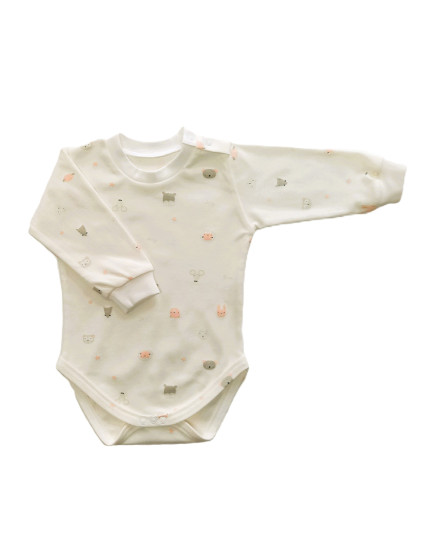 GAJI / Body dlhý rukáv bočné zapínanie obojlíc - vzor8