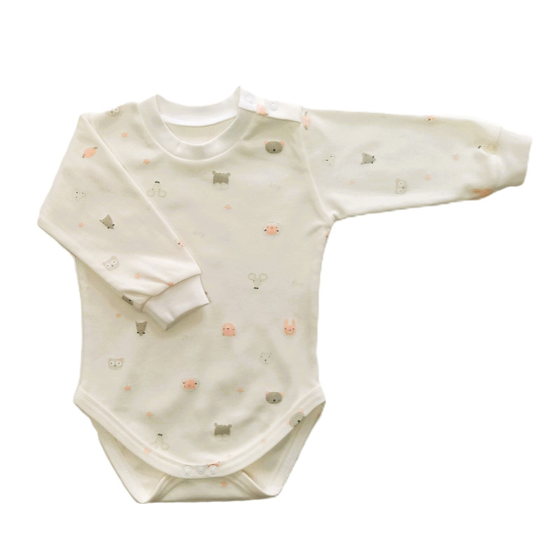 GAJI / Body dlhý rukáv bočné zapínanie obojlíc - vzor8