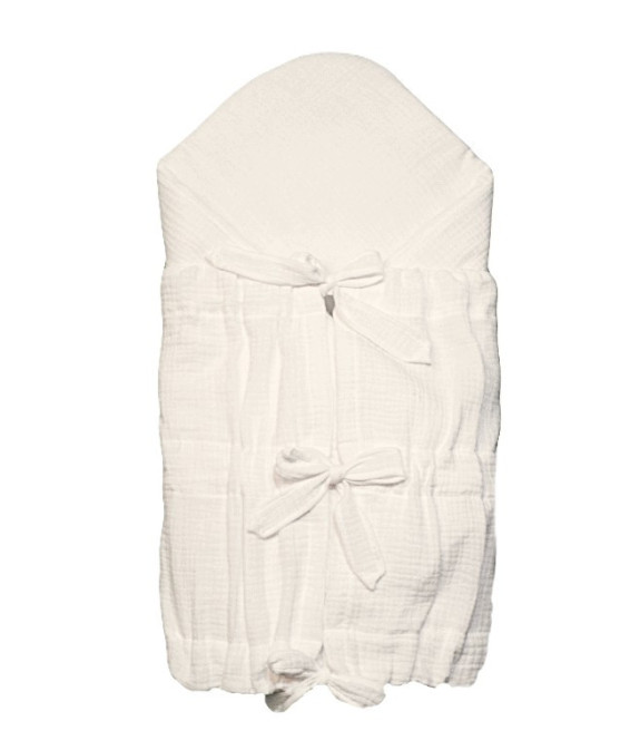 GAJI / Zavinovačka mušelín - biela