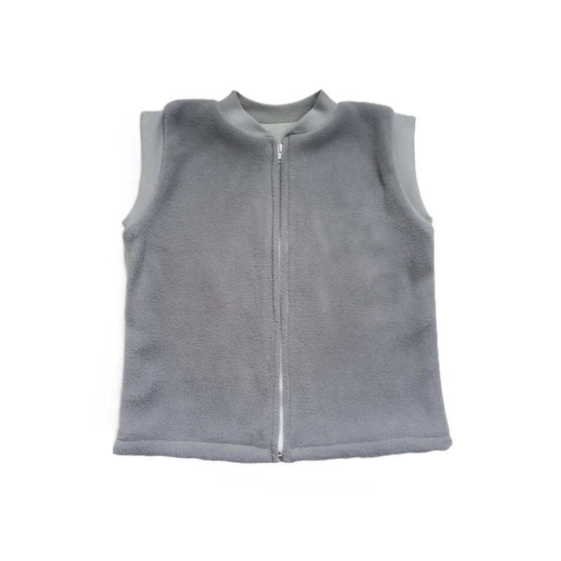 GAJI / Vesta teplá flis - sivá