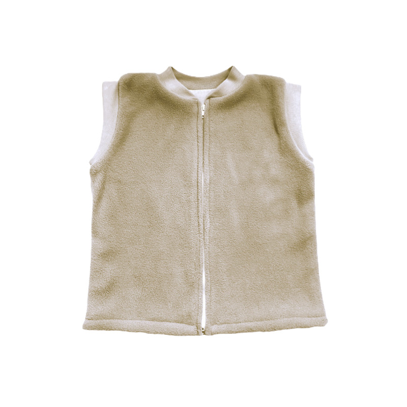 GAJI / Vesta teplá flis - sv.hnedá