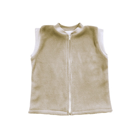 GAJI / Vesta teplá flis - sv.hnedá