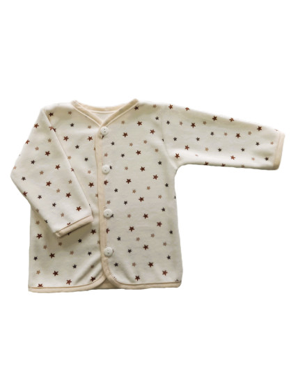 GAJI / Kabátik lemovaný zamat - hviezda