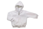 GAJI / Bunda s kapucňou flis - biela