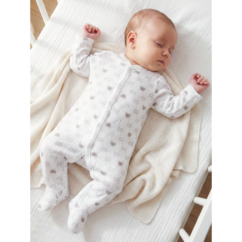 GAJI / Pyžamo overal s nôžkou obojlíc - vzor1