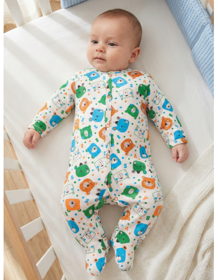 GAJI / Pyžamo overal s nôžkou obojlíc - vzor3