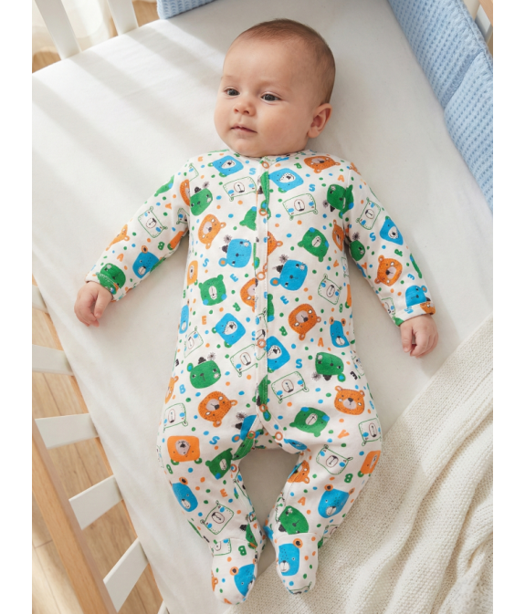 GAJI / Pyžamo overal s nôžkou obojlíc - vzor3