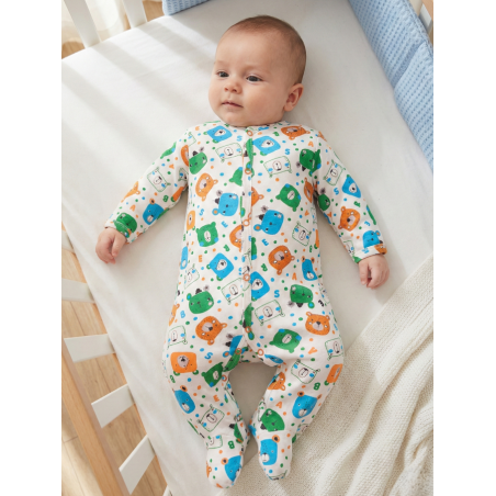 GAJI / Pyžamo overal s nôžkou obojlíc - vzor3