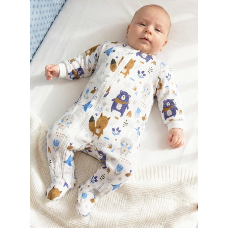 GAJI / Pyžamo overal s nožkou flanel - vzor5