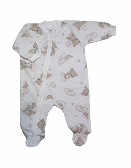 GAJI / Pyžamo overal s nožkou flanel - vzor4