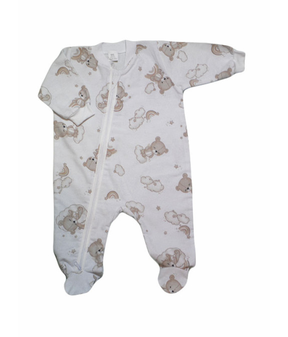 GAJI / Pyžamo overal s nožkou flanel - vzor4