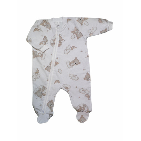 GAJI / Pyžamo overal s nožkou flanel - vzor4