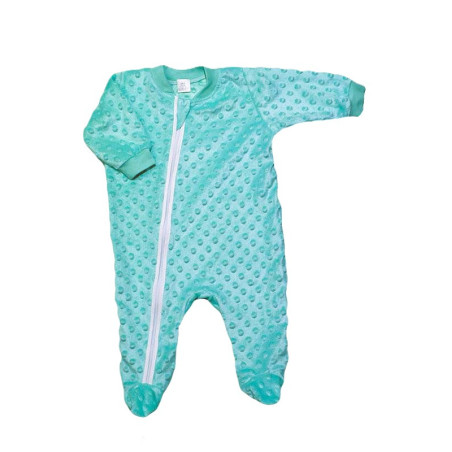 GAJI / Overal s nôžkou minky - zelená