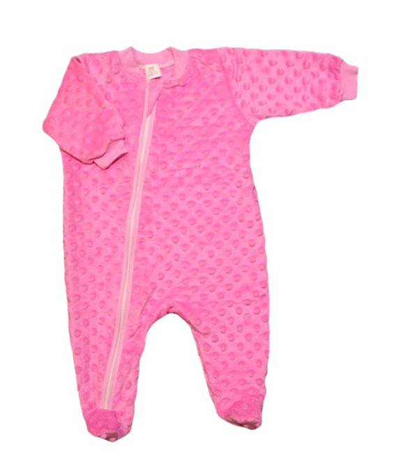 GAJI / Overal s nôžkou minky - ružová