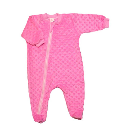 GAJI / Overal s nôžkou minky - ružová
