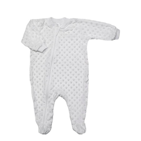 GAJI / Overal s nôžkou minky - biela