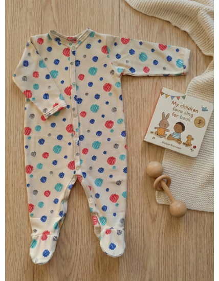 GAJI / Pyžamo overal s nôžkou - vzor11