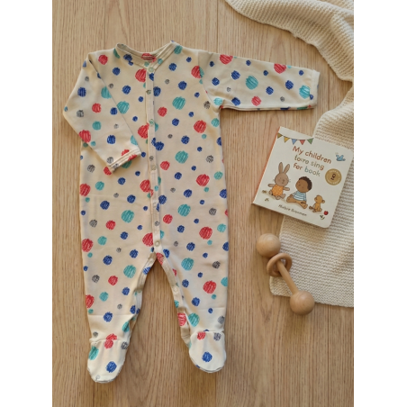 GAJI / Pyžamo overal s nôžkou - vzor11