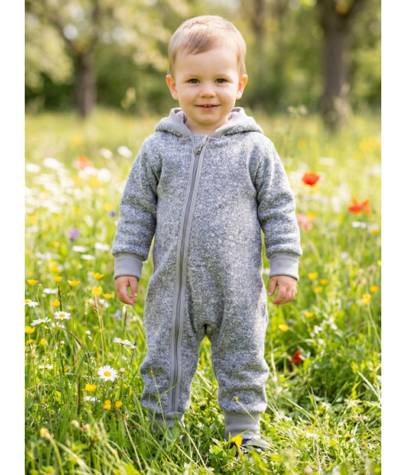 GAJI / Overal rastúci úplet - sv.sivá