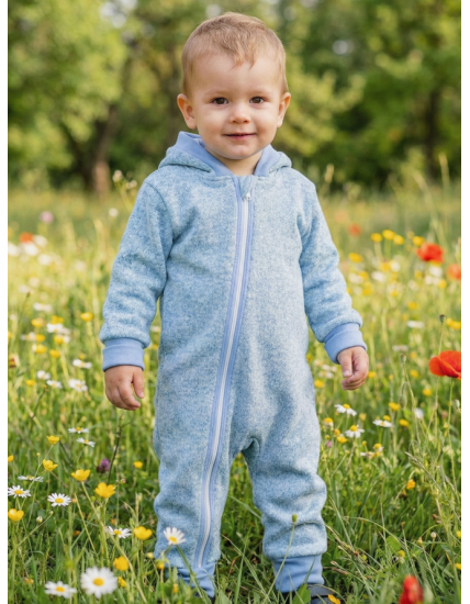 GAJI / Overal rastúci úplet - modrá