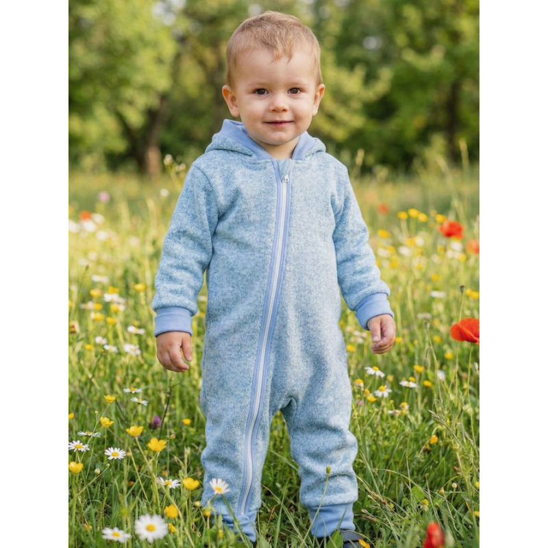 GAJI / Overal rastúci úplet - modrá