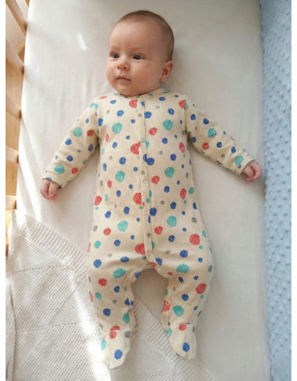 GAJI / Pyžamo overal s nôžkou - vzor11