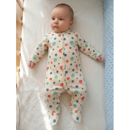 GAJI / Pyžamo overal s nôžkou - vzor11