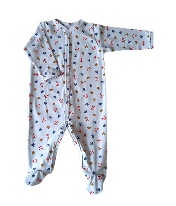 GAJI / Pyžamo overal s nôžkou - vzor10