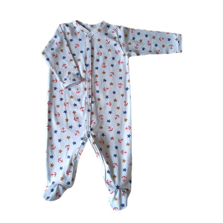 GAJI / Pyžamo overal s nôžkou - vzor10