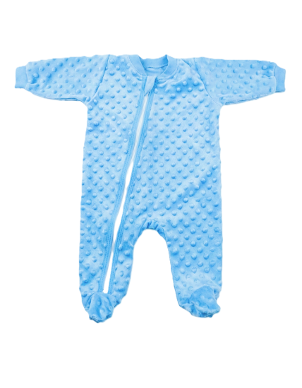 GAJI / Overal s nôžkou minky - modrá