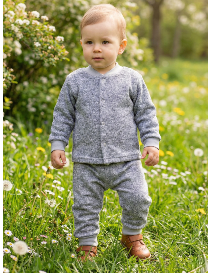 GAJI / Kabátik úplet - sv.sivá