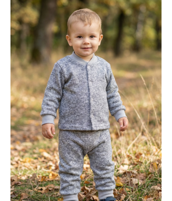 GAJI / Kabátik úplet - sv.sivá